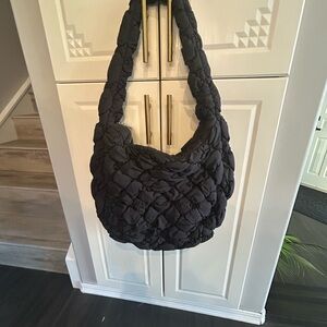 Aritzia Black Quilted Shoulder Bag